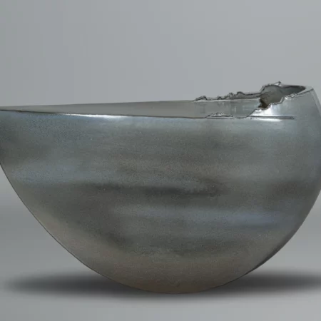 Vase monumental en grès par Akitoshi Ito