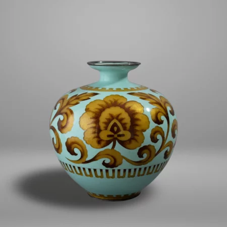 Vase en émail cloisonné par Ota Hiroaki