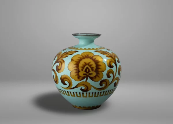 Vase en émail cloisonné par Ota Hiroaki