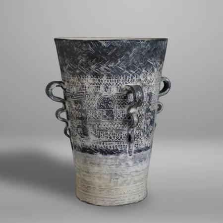 Vase en grès par Yasuhara Kimei