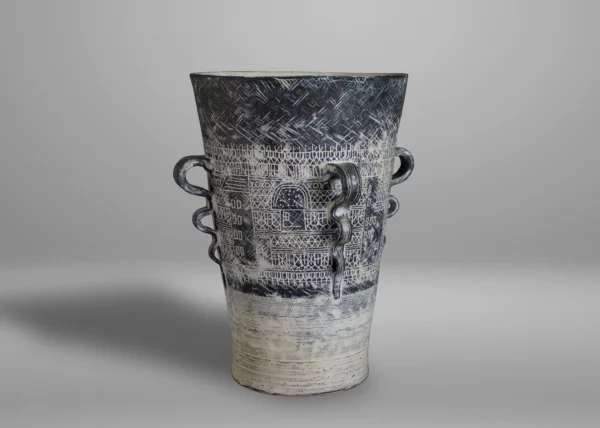 Vase en grès par Yasuhara Kimei