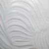 detail of pale celadon porcelain vase featuring finely carved lines by Fujii Shumei