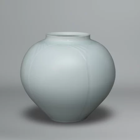 Large celadon porcelain vase by Kameda Shigeki