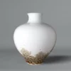 White porcelain vase by Okugawa Chuemon
